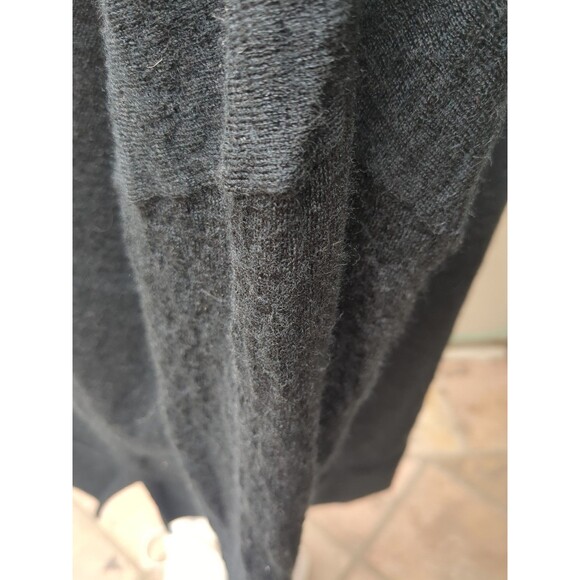 BANANA REPUBLIC Womens XXL Black Fine Merino Wool Textured Rippled Sweater - Picture 5 of 13